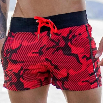 Strandnadrág 2023 nyári divatos ötpontos nadrág terepszínű férfi rövidnadrág vékony gyorsan száradó alkalmi nadrág Hawaii férfi nadrág