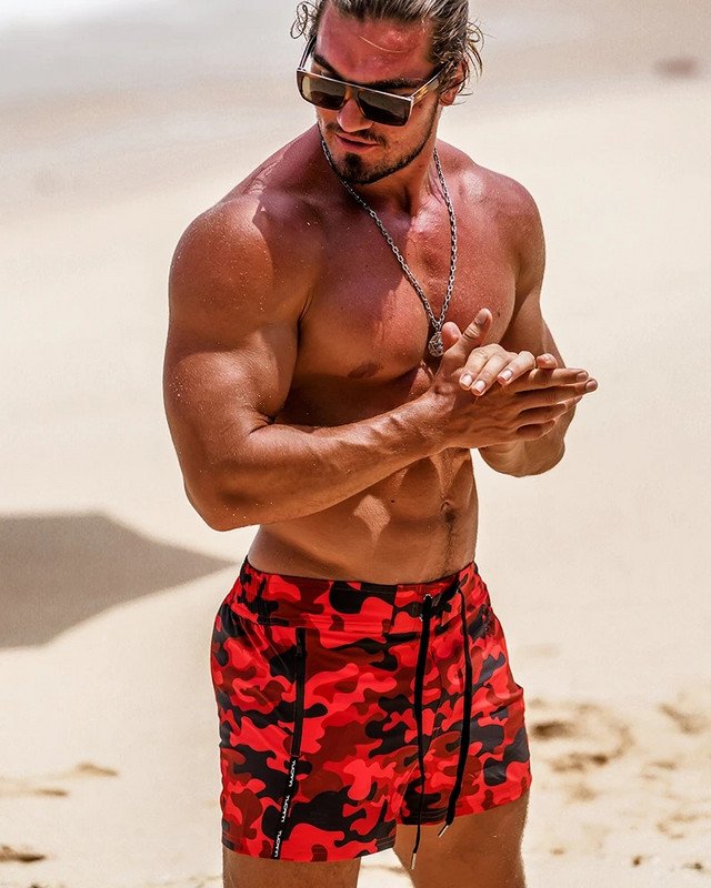 2023 m. vyriškos maudymosi kelnaitės Greitai išdžiūstantys paplūdimio šortai Maudymosi kostiumėliai Paplūdimio apranga su kišenėmis ir tinkliniu pamušalu Vasariniai vyriški maudymosi šortai