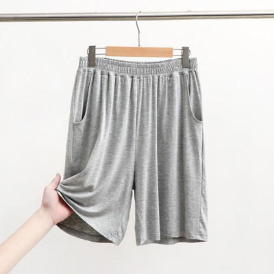 Vīriešu naktsveļa šorti brīvi kokvilnas lielizmēra drapētas dziļas kabatas pidžamas plānas elastīgas īsās pidžamas bikses vīriešiem atpūtas apģērbs