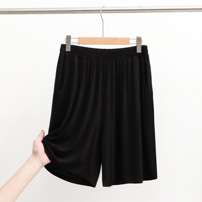 Vīriešu naktsveļa šorti brīvi kokvilnas lielizmēra drapētas dziļas kabatas pidžamas plānas elastīgas īsās pidžamas bikses vīriešiem atpūtas apģērbs