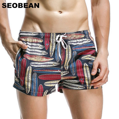 SEOBEAN Summer Hot Short Meeste Lauapüksid Kookoselehemustriga Sea Beach Style Meeste Lühikesed püksid Meeste Kiired Kuivavad Lühikesed püksid Kohvrid