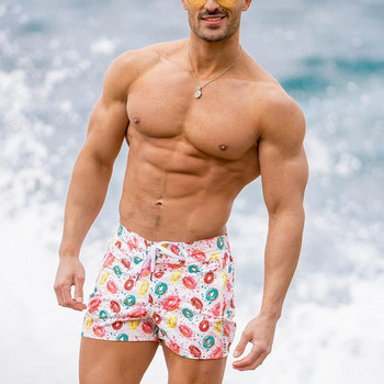 Мъжки летни плажни плувни панталони Сърф шорти Бързосъхнещи гащи за улично облекло Спортни панталони за бягане Бански къс