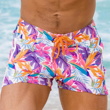 Мъжки летни плажни плувни панталони Сърф шорти Бързосъхнещи гащи за улично облекло Спортни панталони за бягане Бански къс
