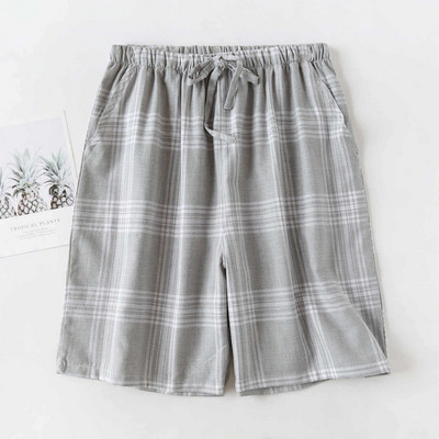 Vara 2024, cel mai nou design în carouri, pantaloni scurți pentru bărbați, pijama din bumbac, pantaloni scurti, îmbrăcăminte ocazională pentru șezlonguri, acasă, îmbrăcăminte de noapte, pantaloni