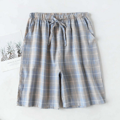 Vara 2024, cel mai nou design în carouri, pantaloni scurți pentru bărbați, pijama din bumbac, pantaloni scurti, îmbrăcăminte ocazională pentru șezlonguri, acasă, îmbrăcăminte de noapte, pantaloni