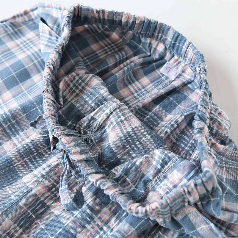 Vara 2024, cel mai nou design în carouri, pantaloni scurți pentru bărbați, pijama din bumbac, pantaloni scurti, îmbrăcăminte ocazională pentru șezlonguri, acasă, îmbrăcăminte de noapte, pantaloni