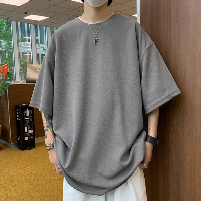 S-5XL T-krekli Vīrieši, tievi, biezi, sānu šķēlumi, mode, vasarā, mīksti unisex t-krekli, apģērbi Skaisti, minimālistiski tīņi, forši hiphopa kamisetas