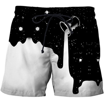 Suvised meeste lühikesed püksid Kiiresti kuivavad Hawaii Puhkus Sport Ujumispüksid Mood 3D kookospähklipuu trükitud lahtised spordipüksid 6XL