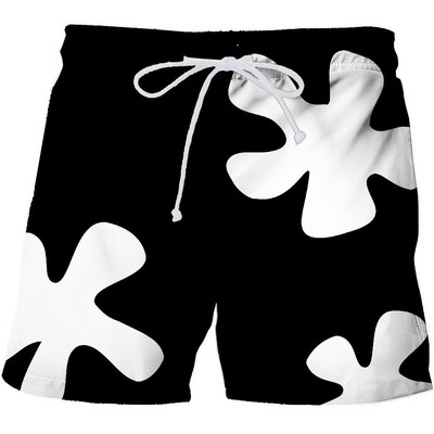 Suvised meeste lühikesed püksid Kiiresti kuivavad Hawaii Puhkus Sport Ujumispüksid Mood 3D kookospähklipuu trükitud lahtised spordipüksid 6XL