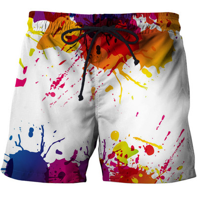Suvised meeste lühikesed püksid Kiiresti kuivavad Hawaii Puhkus Sport Ujumispüksid Mood 3D kookospähklipuu trükitud lahtised spordipüksid 6XL