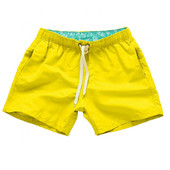 Ikdienišķi vienkrāsaini vasaras pludmales šorti Bikses Vīriešu Savelkamie Peldbikses Ātri Nožūst Vīriešu Peldkostīmi