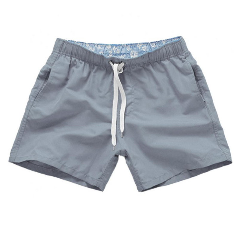 Ikdienišķi vienkrāsaini vasaras pludmales šorti Bikses Vīriešu Savelkamie Peldbikses Ātri Nožūst Vīriešu Peldkostīmi