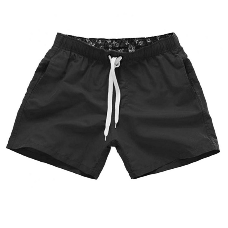 Ikdienišķi vienkrāsaini vasaras pludmales šorti Bikses Vīriešu Savelkamie Peldbikses Ātri Nožūst Vīriešu Peldkostīmi