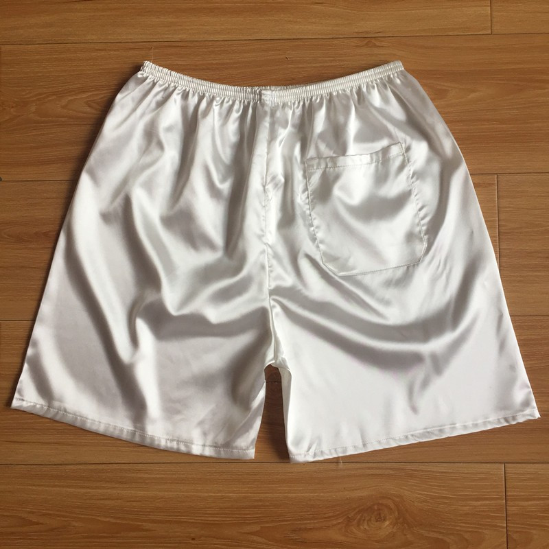 Vīriešu pidžamas bikses Zīda īsās vasaras mājsaimniecības bikses var valkāt ārpusē