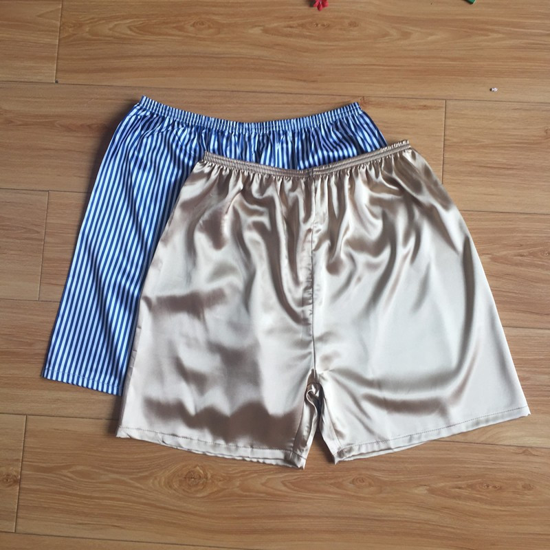 Vīriešu pidžamas bikses Zīda īsās vasaras mājsaimniecības bikses var valkāt ārpusē