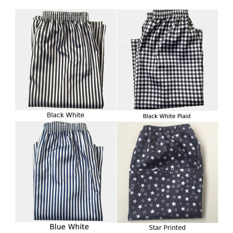 Meeste magamispüksid siidist satiinist pidžaamad lühikesed püksid ​magamispidžaamad püksid põhjapüksid Kodu Ööriided Suvised meeste riided