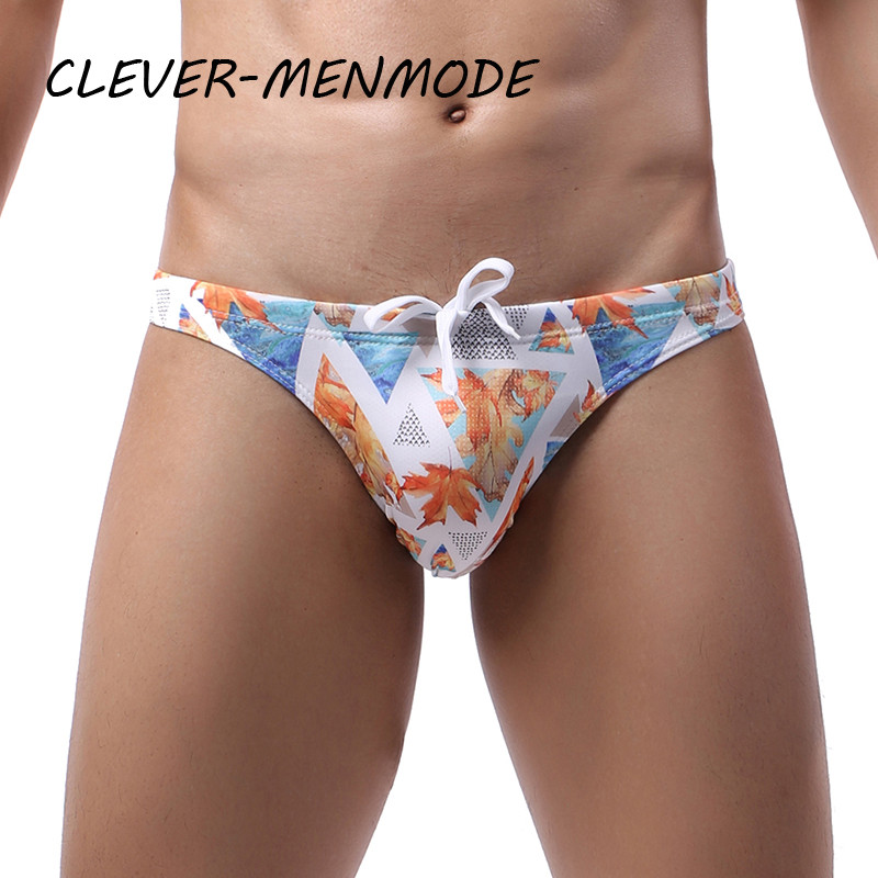 Vīriešu seksīgi vasaras peldkostīmi ar bikini apdruku Peldkostīmi Biksītes S Pludmales šorti Peldbikses peldkostīmi Vērfinga šorti Plāni geju peldkostīmi mazstāvu