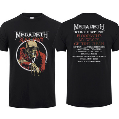 Amazing Tees Meeste Peace Sell Setlist Vintage Megadeths T-särk Kahepoolne Casual Suuremõõtmeline T-särk Meeste T-särgid Graafiline S-3XL