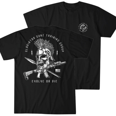 Sparta Warrior Skull Gladiator Gunz Tactical Training póló új 100% pamut O-nyakú rövid ujjú alkalmi férfi póló S-3XL méret