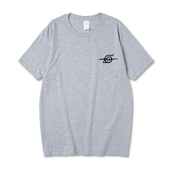 Лято 2022 г. Мъжка тениска с щампи Itachi от памук с къс ръкав, свободна памучна риза, ежедневна, японски стил s-xxl