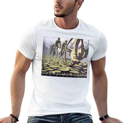 Biciklistička ilustracija Hell of the North Retro Paris Roubaix Oversize majice s printom Muška odjeća kratkih rukava Ulična odjeća Plus S