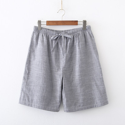 Nyári férfi 100% pamut alsónadrág férfi, kiváló minőségű éjszakai rövidnadrág hálóruha férfi alkalmi egyszerű félnadrág strand rövidnadrág