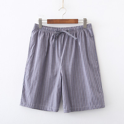 Nyári férfi 100% pamut alsónadrág férfi, kiváló minőségű éjszakai rövidnadrág hálóruha férfi alkalmi egyszerű félnadrág strand rövidnadrág