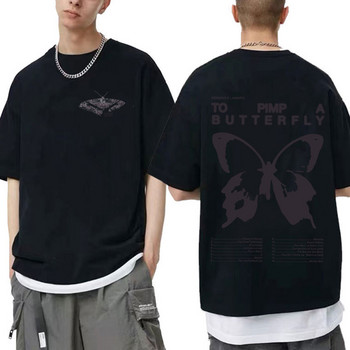 Kendrick Lamar To Pimp A Butterfly Graphic Tee Shirt Мъжка рапърска хип-хоп тенденция Streetwear тениска Унисекс памучни големи тениски