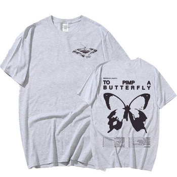 Kendrick Lamar To Pimp A Butterfly Graphic Tee Shirt Мъжка рапърска хип-хоп тенденция Streetwear тениска Унисекс памучни големи тениски