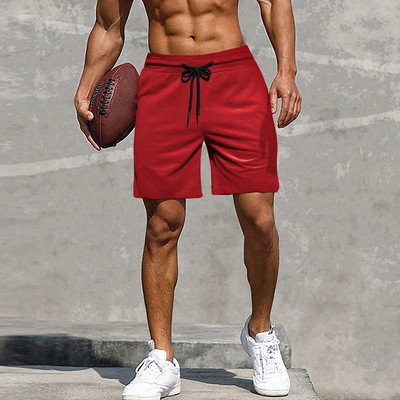 Nyári rövidnadrágok nadrágok klasszikus alkalmi laza rövid sportnadrágok, 2024 elegáns divatos egyszínű férfi nadrágok, S-XXL