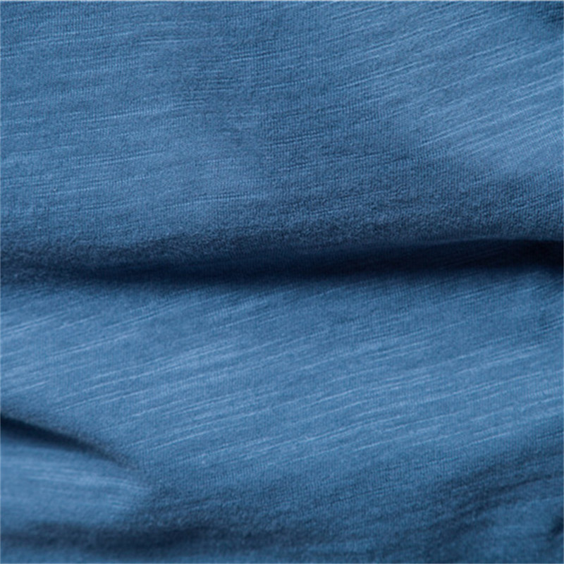 Tricou pentru bărbați, 100% bumbac, de calitate de marcă, cu decolteu în V, design de modă