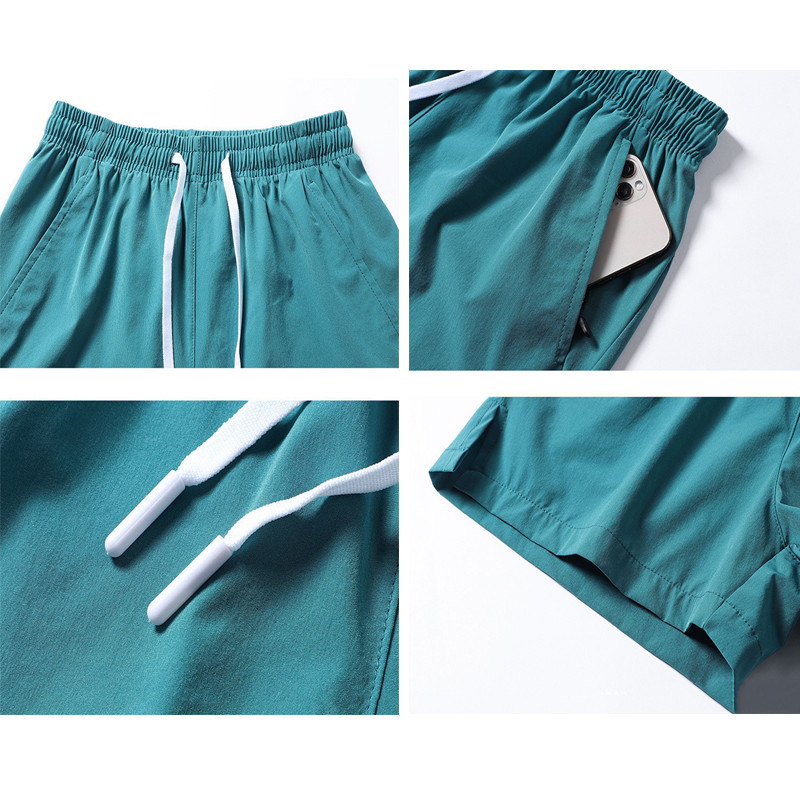 Vasaras sporta šorti Vīrieši Sievietēm Plānas Ātri Dry Solid Pāris Pludmales Bikses Āra Kāpšana Skriešana Basketbols Apmācība Short