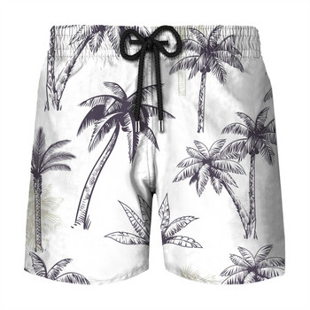 Simple Beach Coconut Tree 3D Printed Short Pants Мъжки летни къси панталони Бански костюм Мъжки бански гащи Бързосъхнещи шорти по поръчка