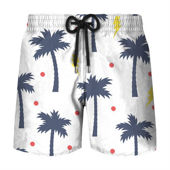 Simple Beach Coconut Tree 3D Printed Short Pants Мъжки летни къси панталони Бански костюм Мъжки бански гащи Бързосъхнещи шорти по поръчка