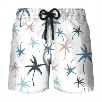 Simple Beach Coconut Tree 3D Printed Short Pants Мъжки летни къси панталони Бански костюм Мъжки бански гащи Бързосъхнещи шорти по поръчка