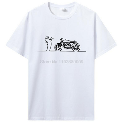 Mehed Naised Moto Guzzi La Linea Guzzisti Nomads T särk Lineman teleseriaalid Riietus Puuvillane T-särk T-särk Hip Hop T-särk Tänavarõivad