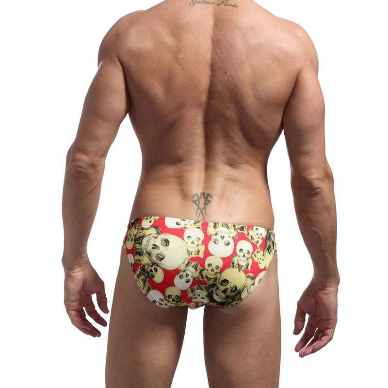 Bikini Peldkostīmi Vasaras Vīriešu Peldbikses Forši Galvaskausi Druka Vīriešu Baseini Peldkostīmi Dēlis Pludmales Tērpi Pelddrēbes Mazstāvu Zīmols SL