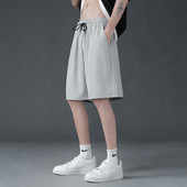 3 culori! Pantaloni scurți sport americani cu uscare rapidă de vară 2024 Pantaloni capri casual pentru bărbați cu picior drept