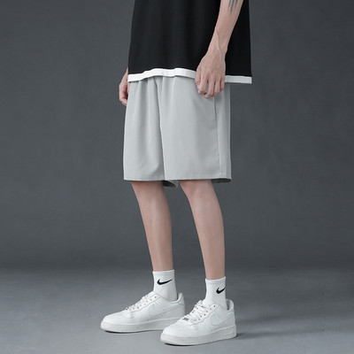 3 culori! Pantaloni scurți sport americani cu uscare rapidă de vară 2024 Pantaloni capri casual pentru bărbați cu picior drept