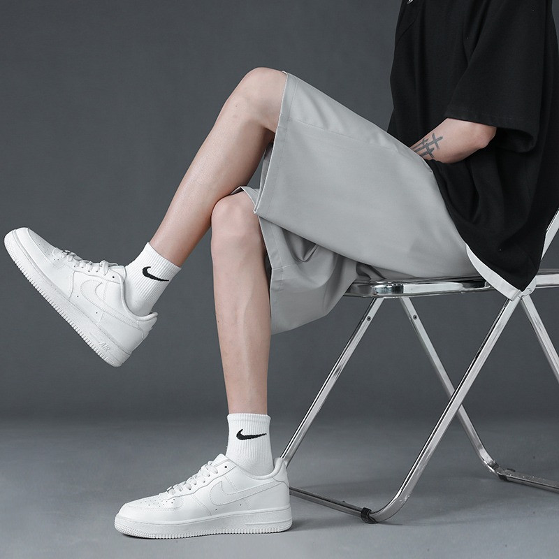 3 culori! Pantaloni scurți sport americani cu uscare rapidă de vară 2024 Pantaloni capri casual pentru bărbați cu picior drept