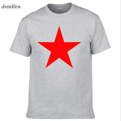 Modes zīmols Red Star T krekls Vīriešu Jauni, smieklīgi T-kreklu topi ar īsām piedurknēm, 3D Print Fitness O Neck Krekli Camisetas Tees