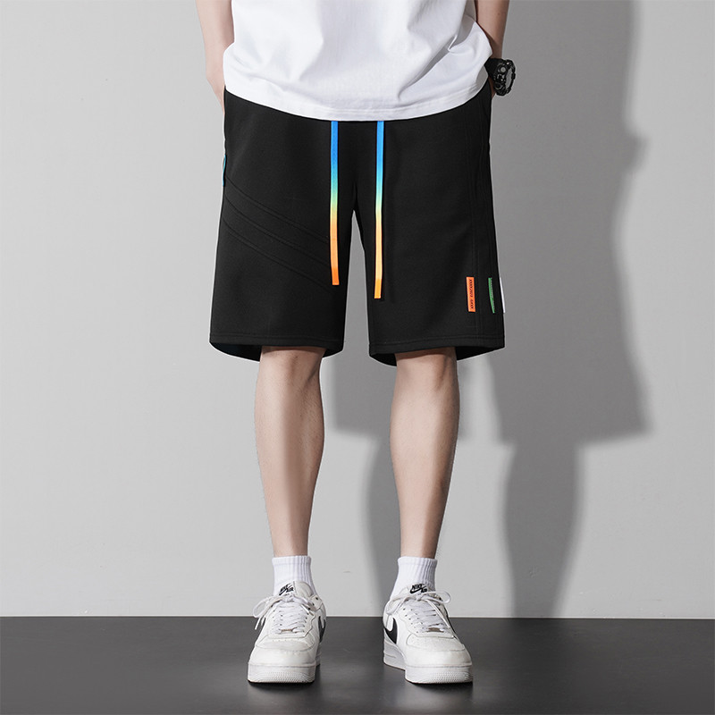 Nyáron új férfi alkalmi rövidnadrágok, húzózsinór, táskás, kényelmes, fröccsöntött férfi strandrövidnadrág nadrág férfi melegítőnadrág, 2024-es akció