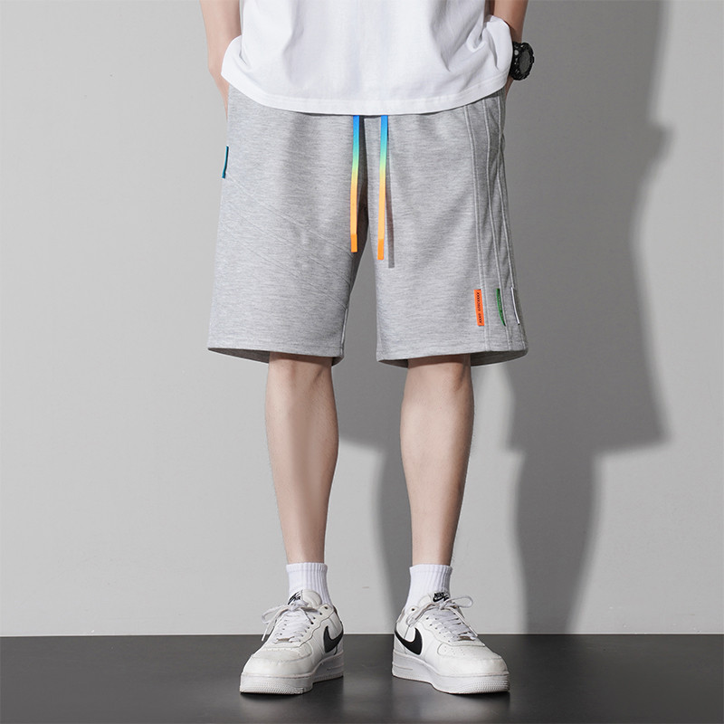 Nyáron új férfi alkalmi rövidnadrágok, húzózsinór, táskás, kényelmes, fröccsöntött férfi strandrövidnadrág nadrág férfi melegítőnadrág, 2024-es akció