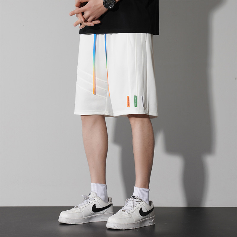 Nyáron új férfi alkalmi rövidnadrágok, húzózsinór, táskás, kényelmes, fröccsöntött férfi strandrövidnadrág nadrág férfi melegítőnadrág, 2024-es akció