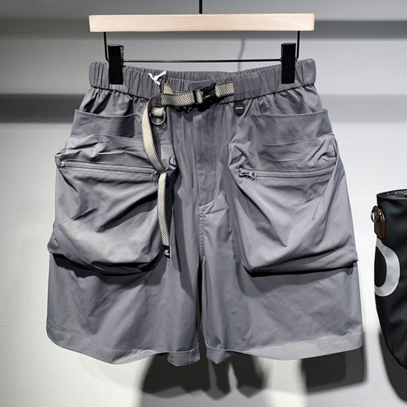 Muške ležerne hlače Ljetna ulična moda 2024. Jednostavna radna odjeća Harem srednje hlače Nove visokokvalitetne široke tanke unikatne kratke hlače za muškarce