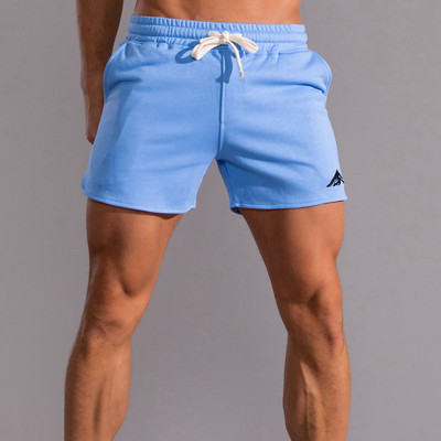 BabYoung Vīriešu varavīksnes lepnums Rainbow svītraini ikdienas šorti Kokvilnas sporta šorti Modes vīriešu Capris pāri liela izmēra S~4XL