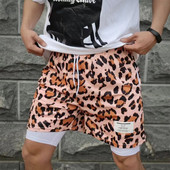 2024 Spordipüksid Heren Sportkleding Dubbeldeks Hardloopshorts 2 in 1 Strandbroek Zomer Gym Fitness Treening Jooksmine Korte Broek