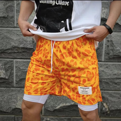 2024 Spordipüksid Heren Sportkleding Dubbeldeks Hardloopshorts 2 in 1 Strandbroek Zomer Gym Fitness Treening Jooksmine Korte Broek
