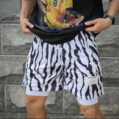 2024 Spordipüksid Heren Sportkleding Dubbeldeks Hardloopshorts 2 in 1 Strandbroek Zomer Gym Fitness Treening Jooksmine Korte Broek