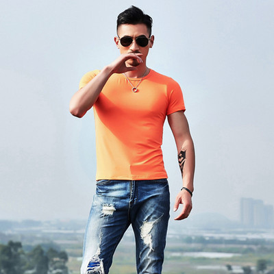 2024 Nove ležerne majice, muške majice, fitness majice, muške muške majice s V izrezom, muške majice, M-4XL plava veličina, TDX03